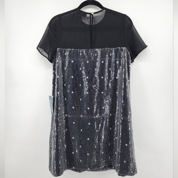Modcloth Stepping Through Sterling Spotlight Celestial‎ Mini Dress BN Small - Picture 3 of 11
